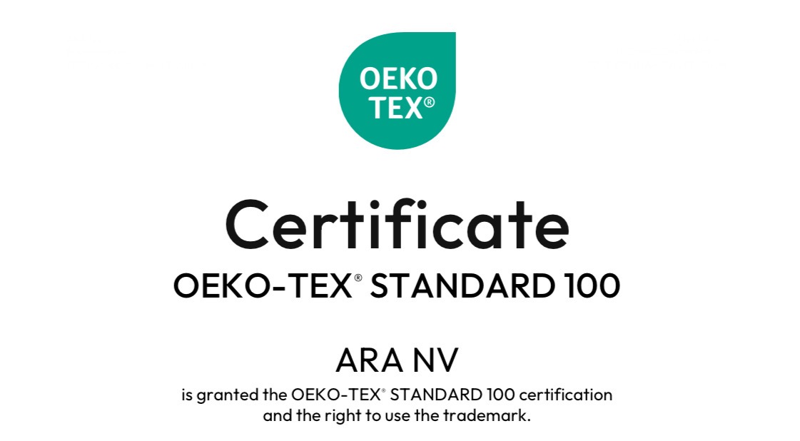 Notre certification Oekotex est renouvelée
